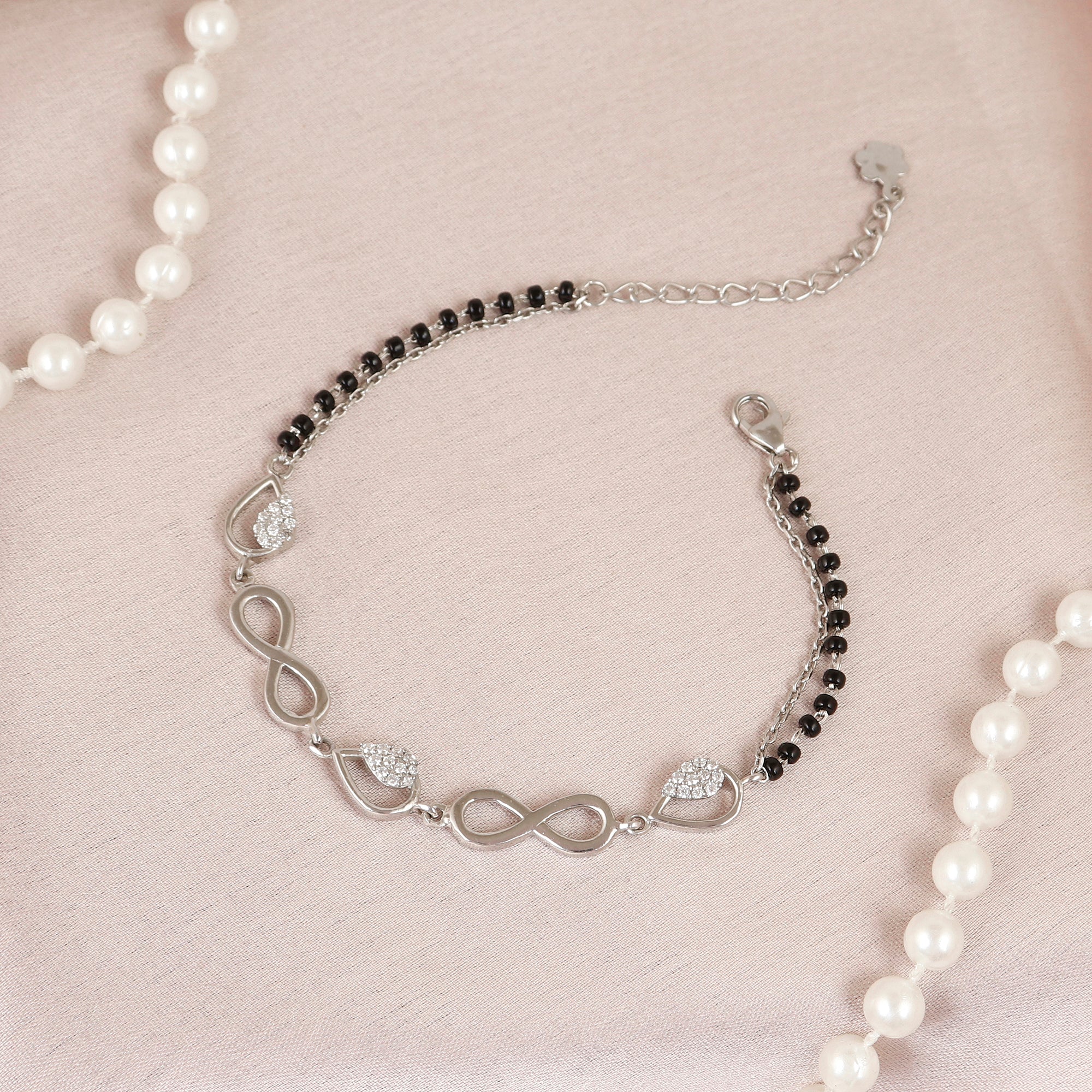 Silver Infinity Love Mangalsutra