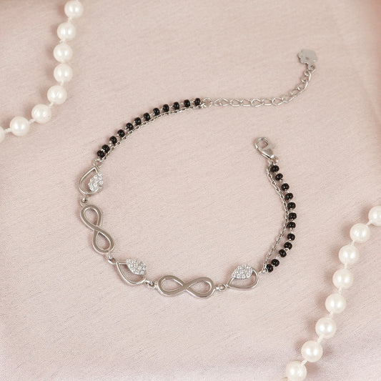 Silver Infinity Love Mangalsutra