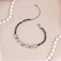 Rectangle Charm Hand Mangalsutra Bracelet
