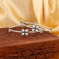 Pearl Blossom Pure Silver Everyday Bangle