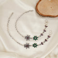 Vedic Flora Antiqued Silver Payal