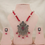 Rani Padmavati Jharokha Silver Necklace For Festivals