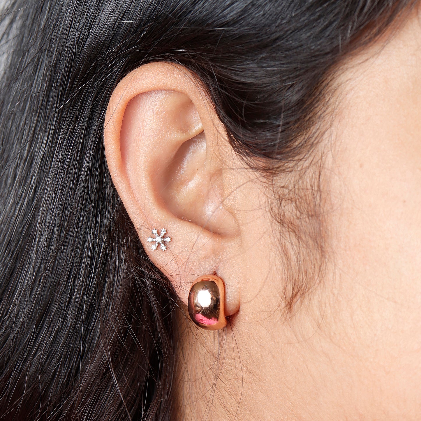 Classy Office Wear Rose Gold Earrings