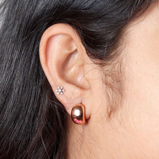 Classy Office Wear Rose Gold Earrings