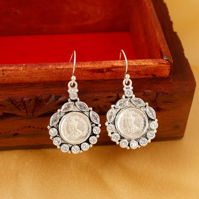Regal Silver Coin Legacy Silver Earrings