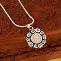 Crowned Grace Silver Coin Pendant