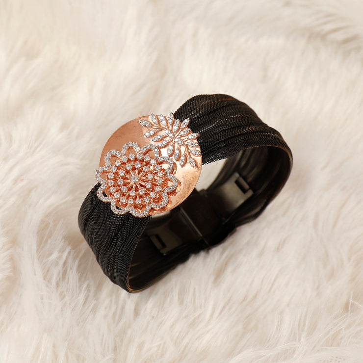 Petal Kiss Silver Hand Cuff