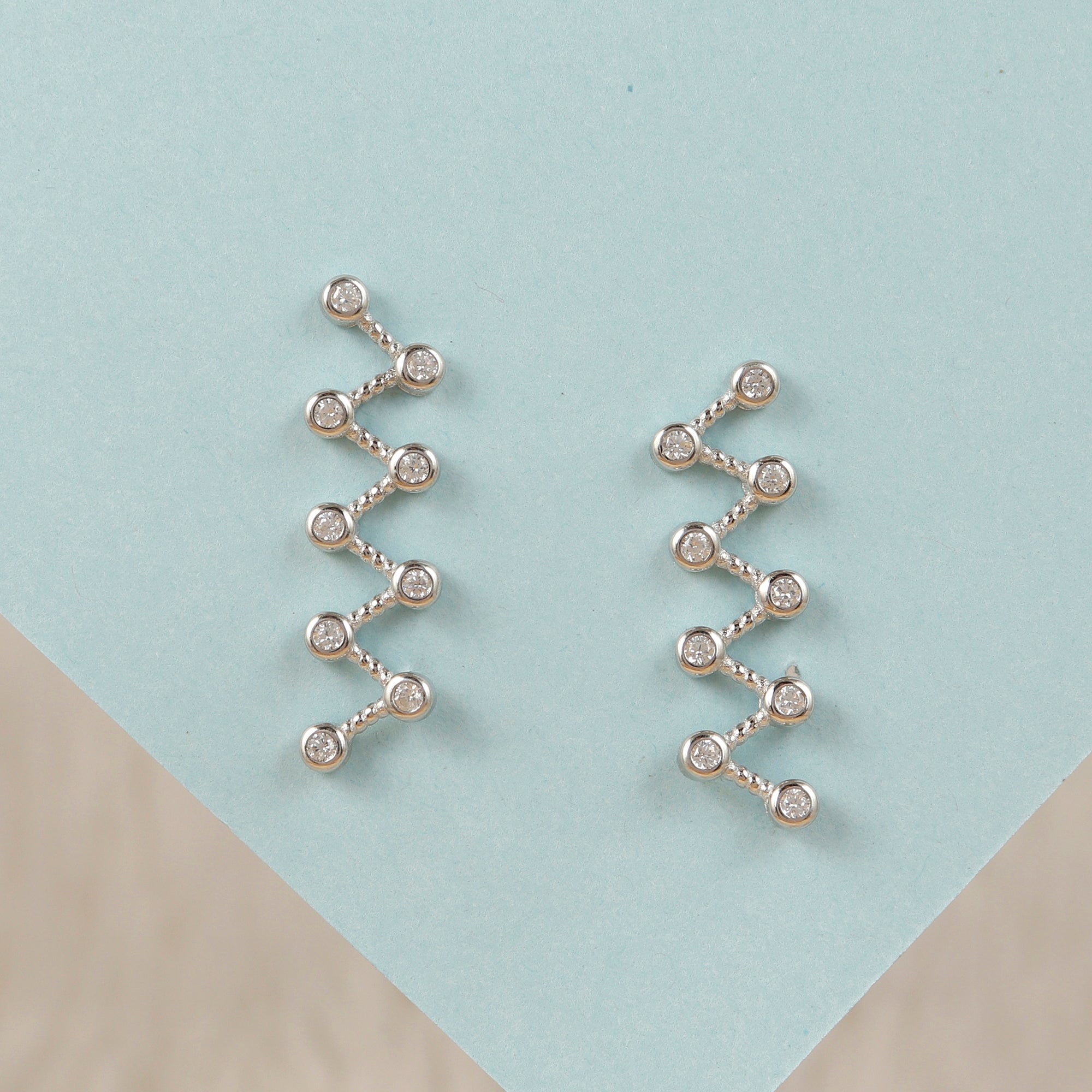 ZigZag Silver Ear Cuffs