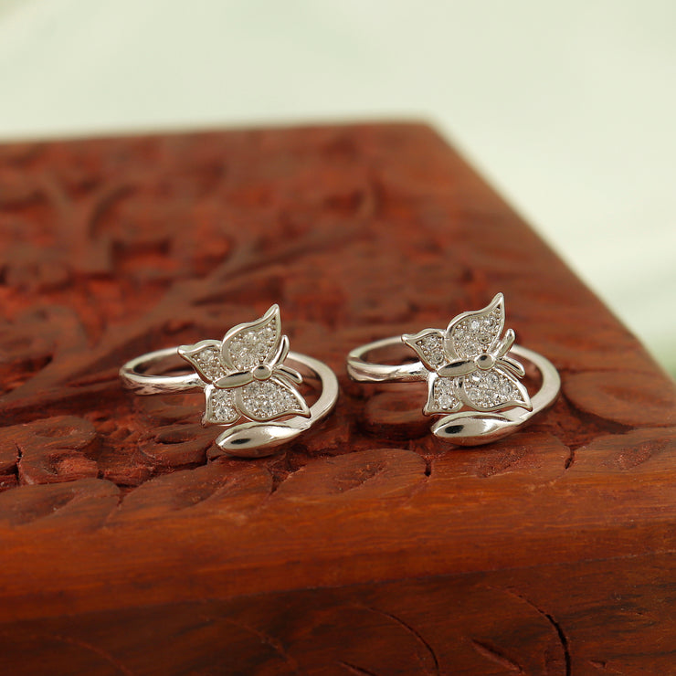 Mini Butterfly Silver Toering