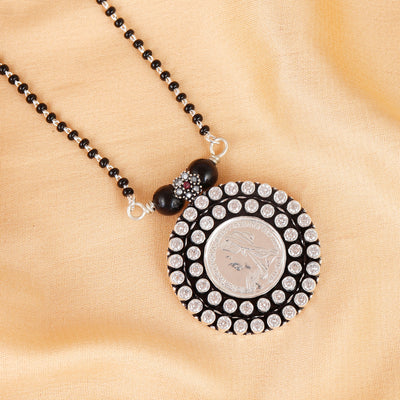Queen’s Blessing Silver Coin Mangalsutra