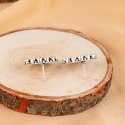 92.5 Silver Coin Vintage Silver Stud