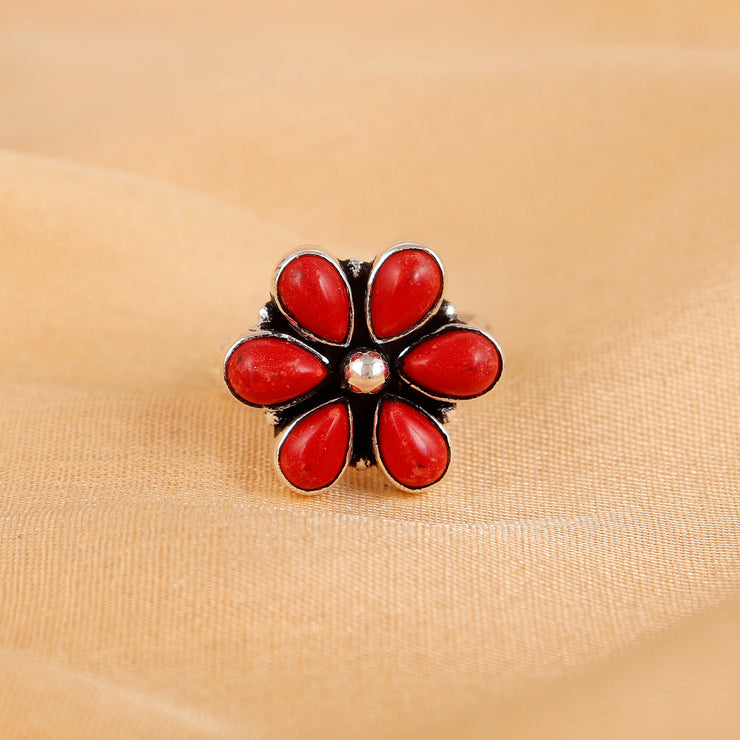 Pota Blossom Shine Silver Ring For Women