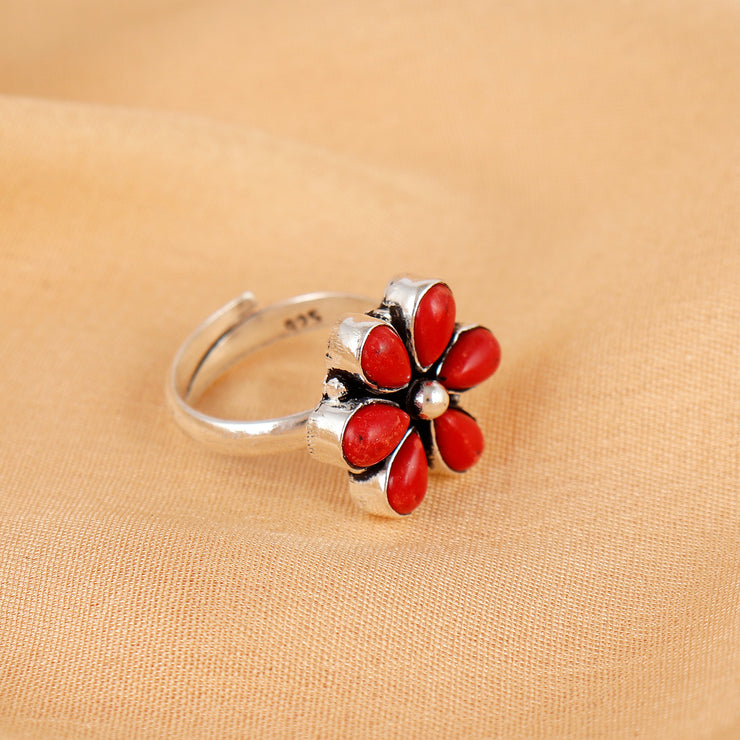 Pota Blossom Shine Silver Ring For Women