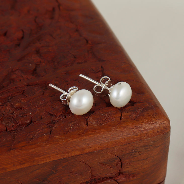 Sterling Silver pearl Tops