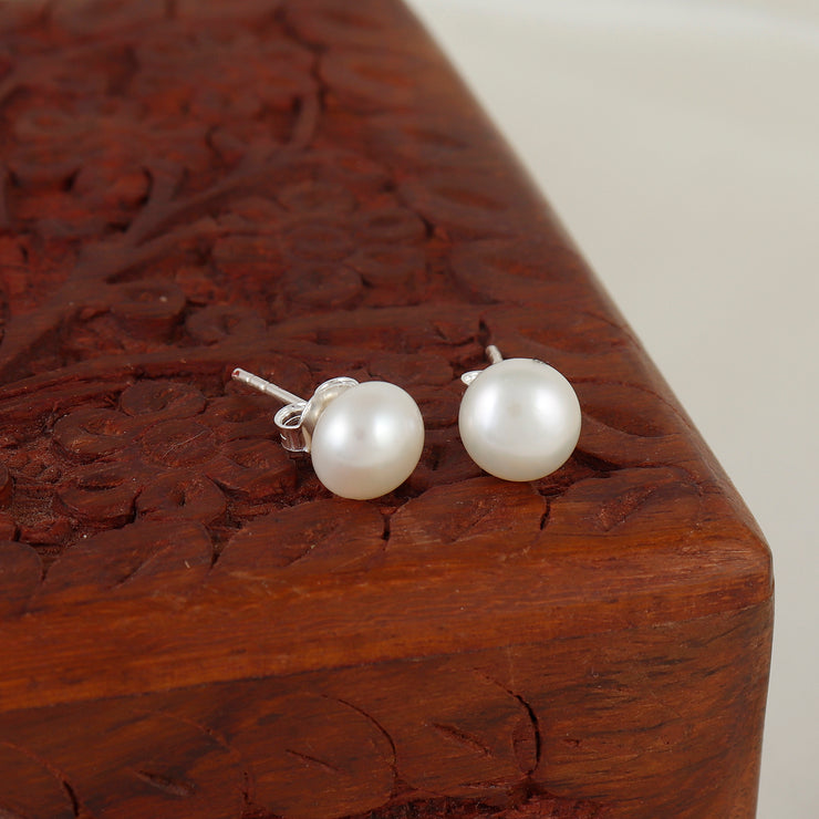 Sterling Silver pearl Tops