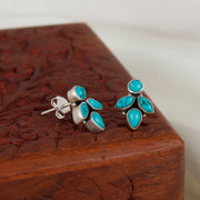 Turquoise Jewel Whisper Silver Earring