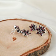 Glow Petal Flora Silver Earring For Women