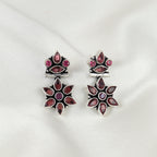 Glow Petal Flora Silver Earring For Women