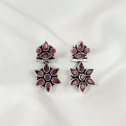 Glow Petal Flora Silver Earring For Women