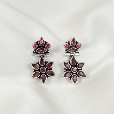 Glow Petal Flora Silver Earring For Women