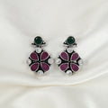 Vintage Silver Blossom Earring