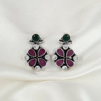 Vintage Silver Blossom Earring