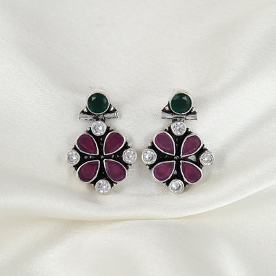 Vintage Silver Blossom Earring