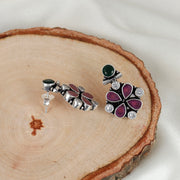 Vintage Silver Blossom Earring