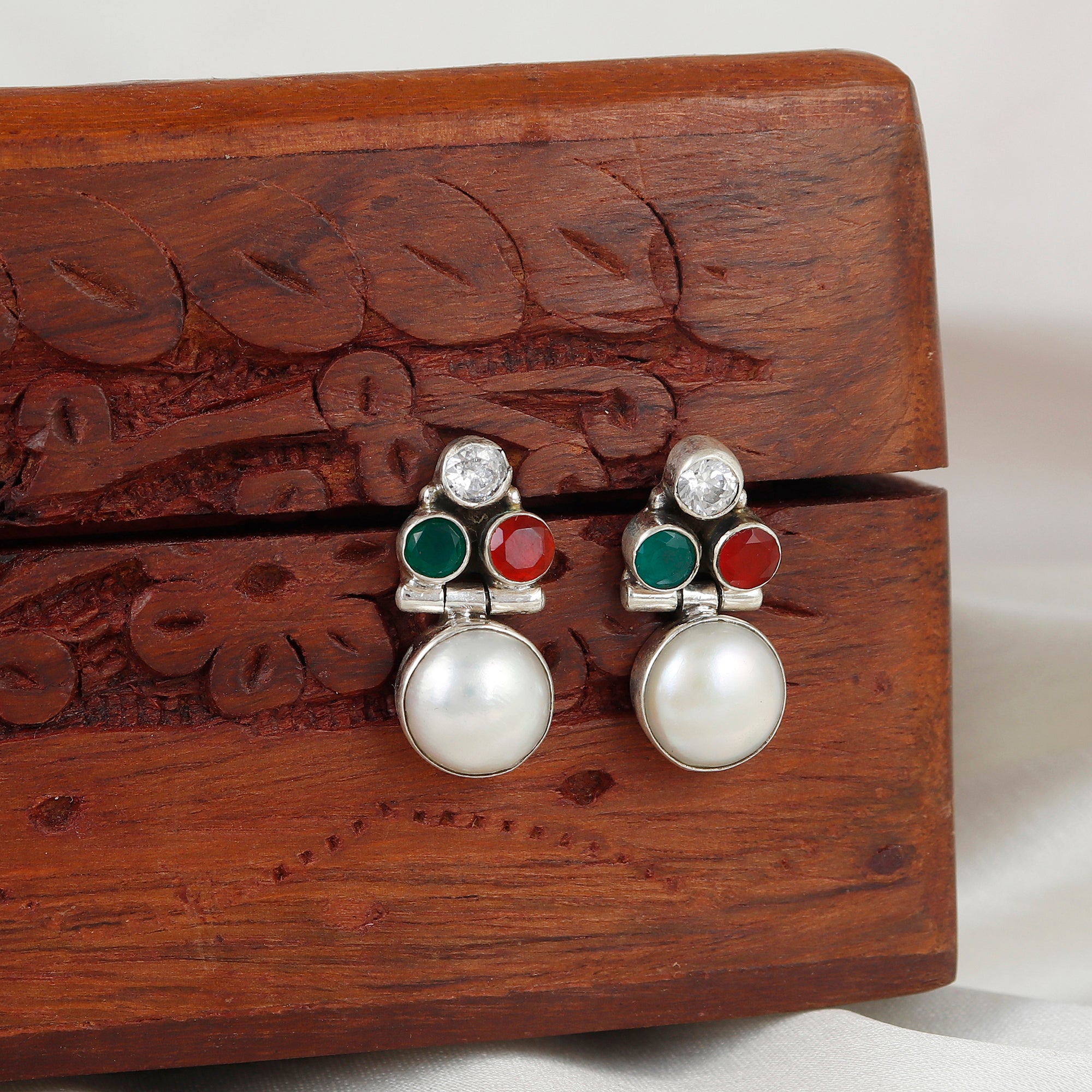 Crystal Dew Silver Earring