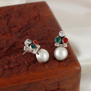 Crystal Dew Silver Earring