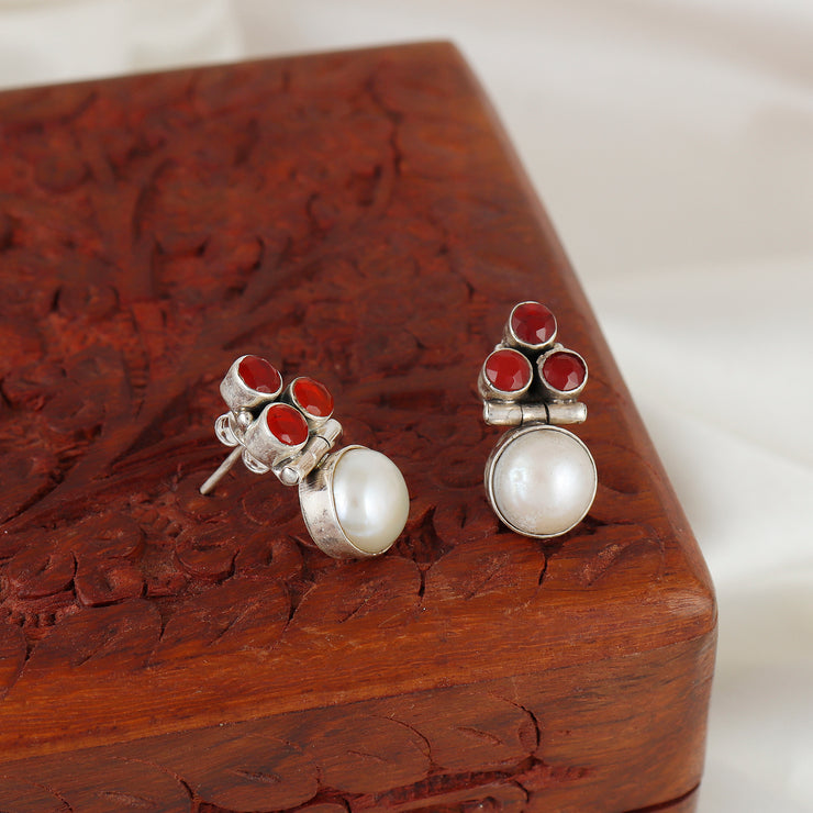 Crystal Dew Silver Earring