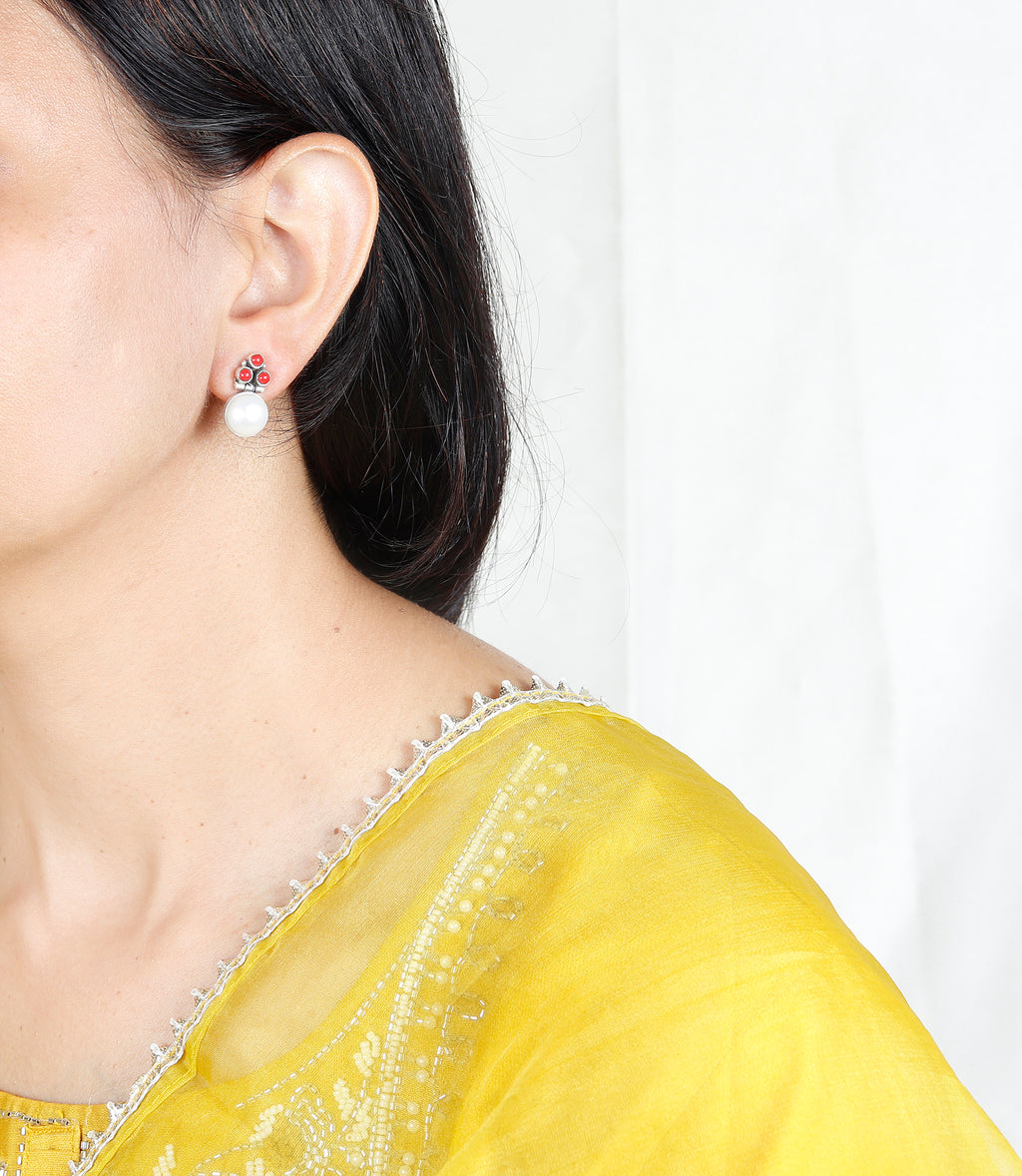 Pota Heritage Pearl Drop Earring