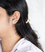 Shinning Star Silver Earring