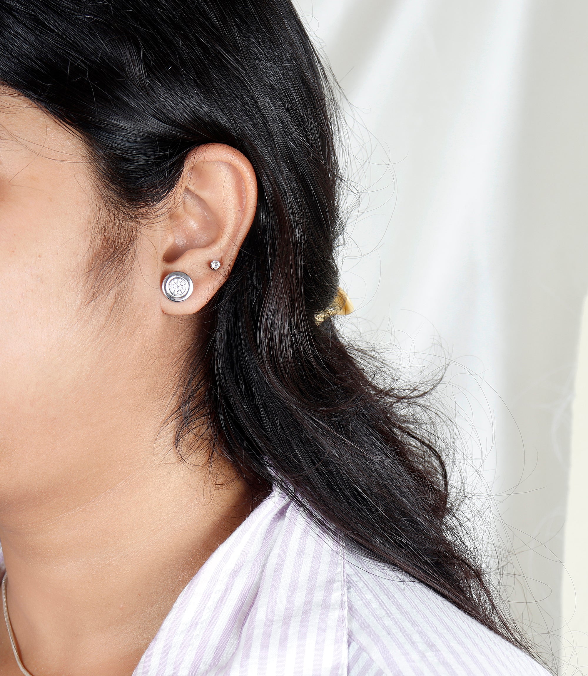 Halo Everyday Silver Earrings