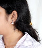 Moonlit Glow Silver Earring