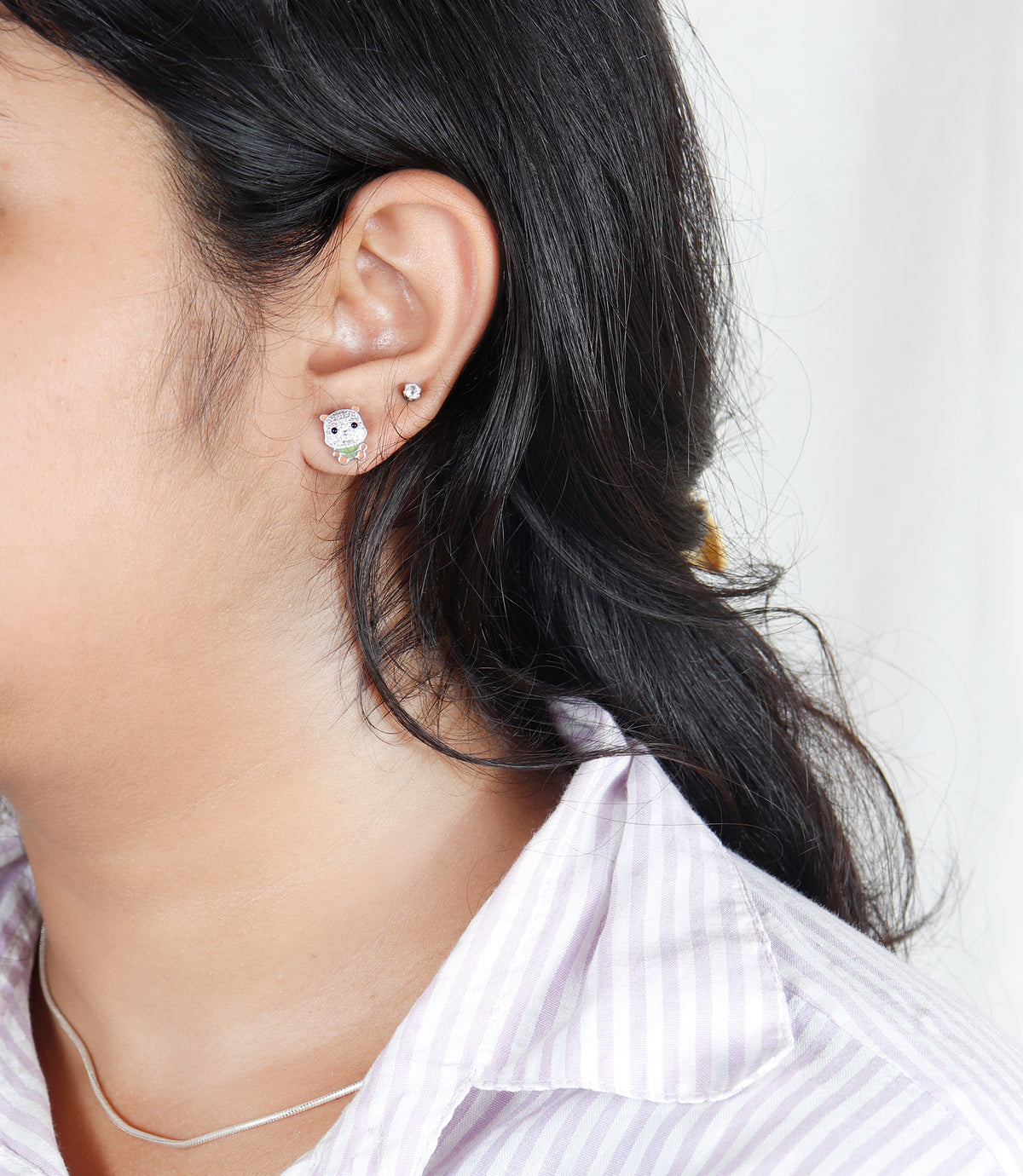 Cute Teddy Bear Minimal Earrings
