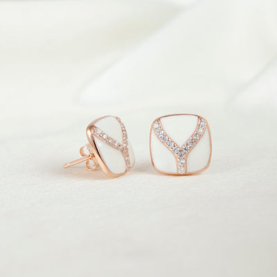 Blushing Silver Shine Earring For Women