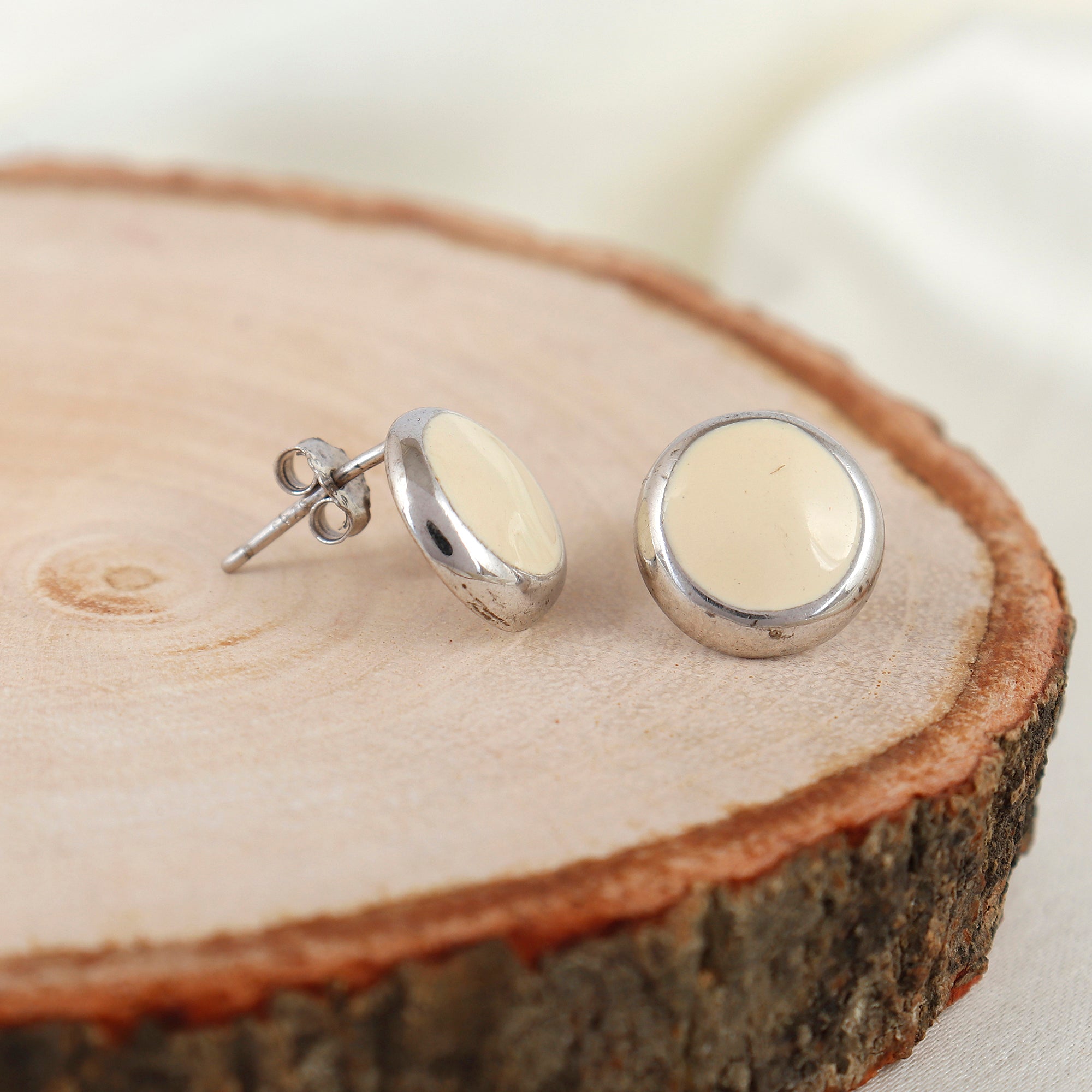 Yellow Shine Stud Earrings