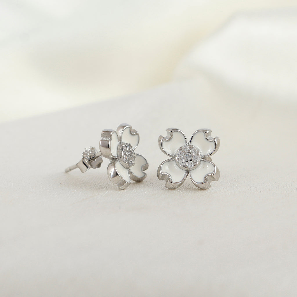 Starlight Whisper Delicate Silver Studs