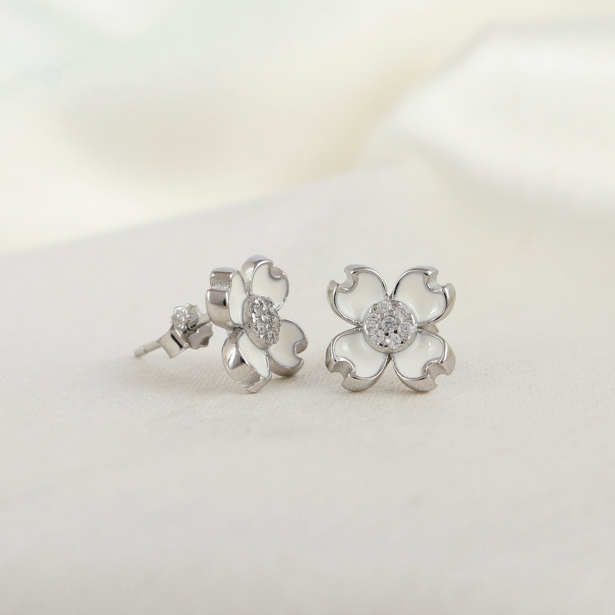 Starlight Whisper Delicate Silver Studs