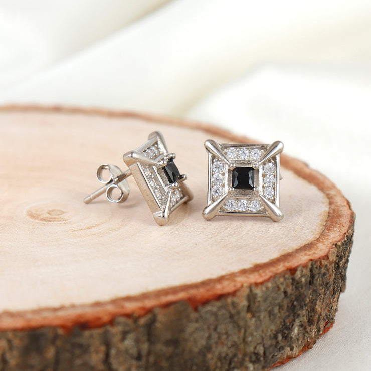 Sterling Silver Prism Spark Earring