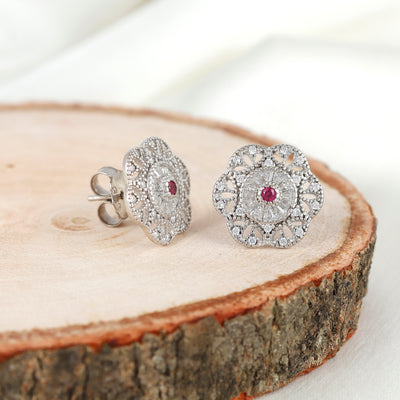 Celestial Grace Silver Earring