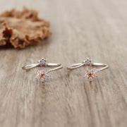 Twinkling Star Silver  Toe Ring