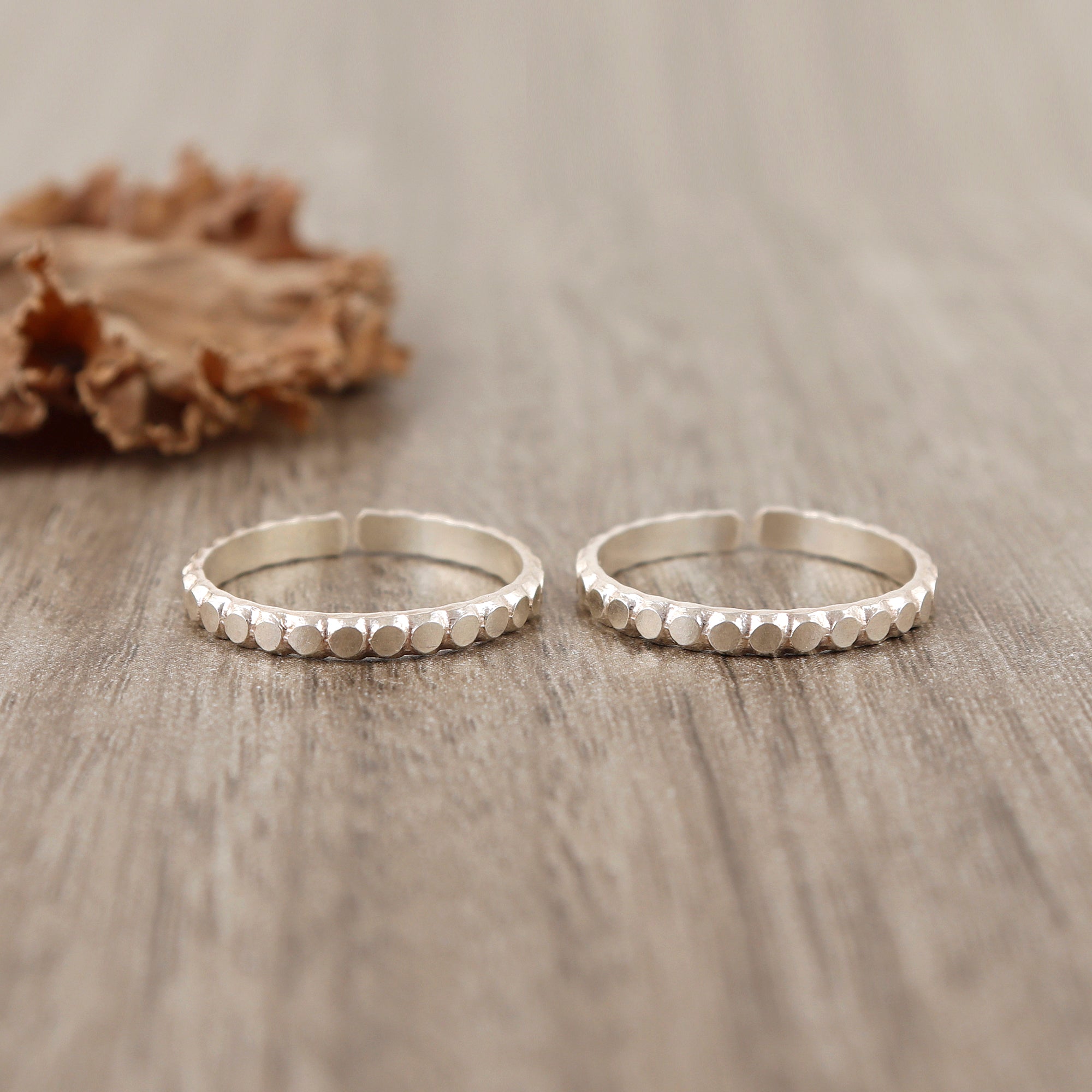 Twinkle Bead Silver Toering