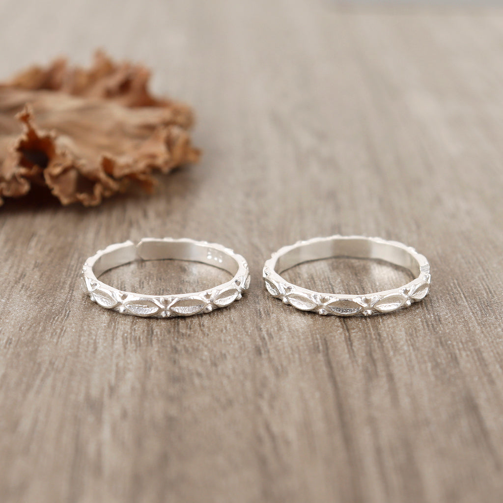 Petal Sterling Silver Toerings