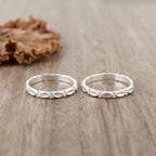 Petal Sterling Silver Toerings