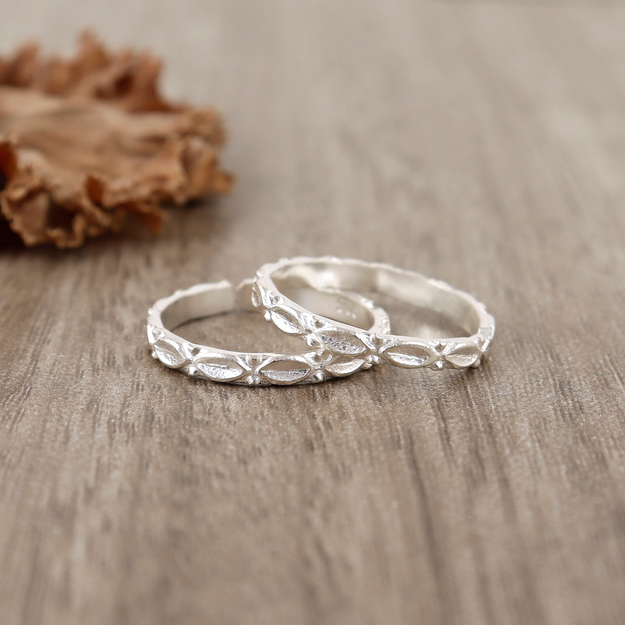Petal Sterling Silver Toerings