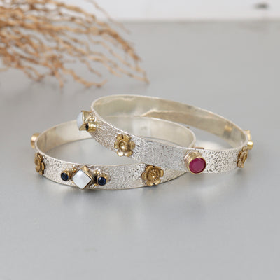 Classy Multicolor Gemstone Bangles