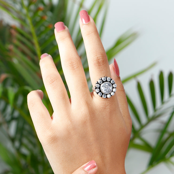 Blooming Flower Cocktail Ring