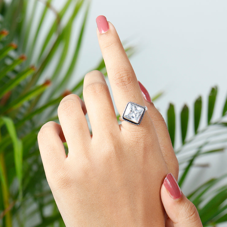 Silver Twisted Wire Ring